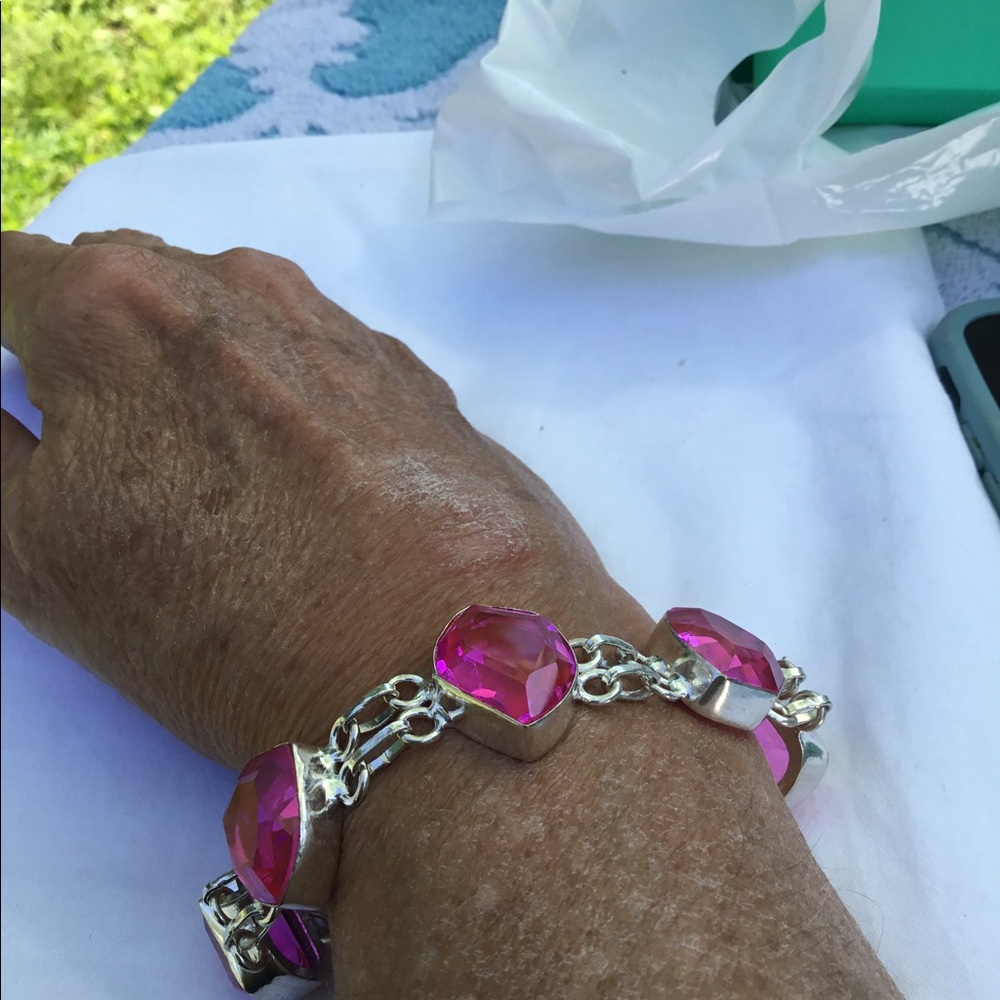 Mint 925 Silver Pink Kunzite Fabulous Sweet Sterling Silver Stamped - Picture 1 of 6